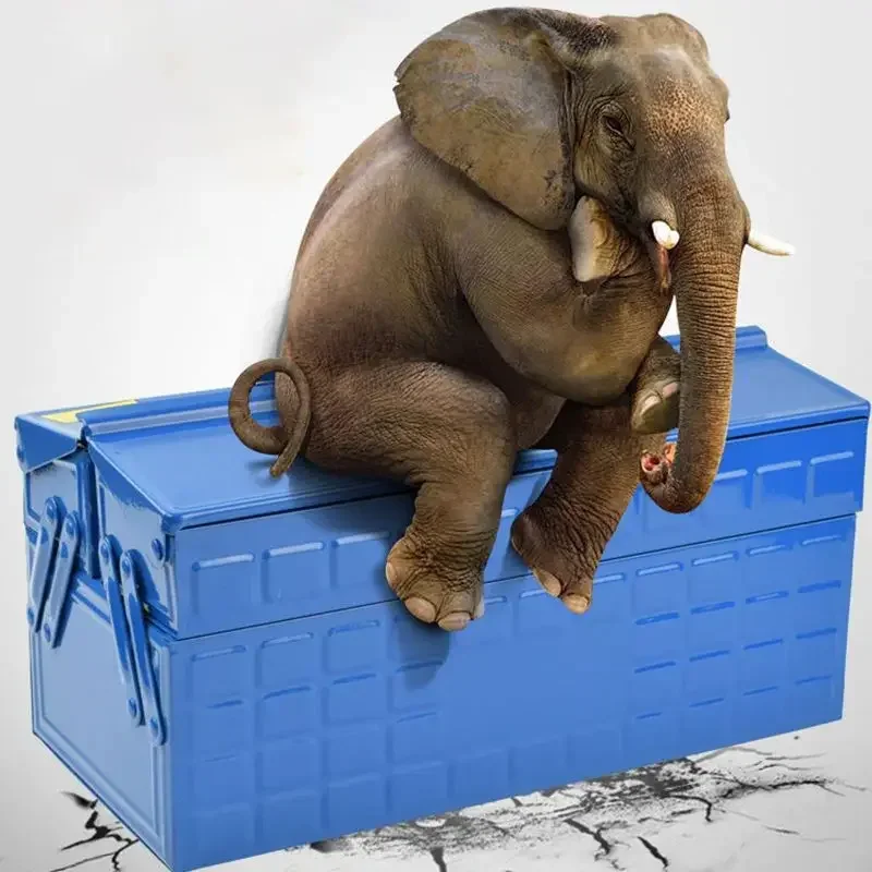 Kim Loại Hộp Dụng Cụ Di Động 3-Khay Treo Tường Thép Hộp Đựng Dụng Cụ Bảo Quản Ban Tổ Chức Cho Gia Đình Thợ Điện Phần Cứng Sửa Chữa 34x16x15cm