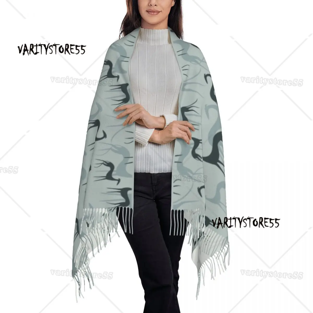 Stampa personalizzata Greyhound Galgos sciarpa per cani donna uomo inverno autunno sciarpe calde Whippet Sighthound scialli avvolge