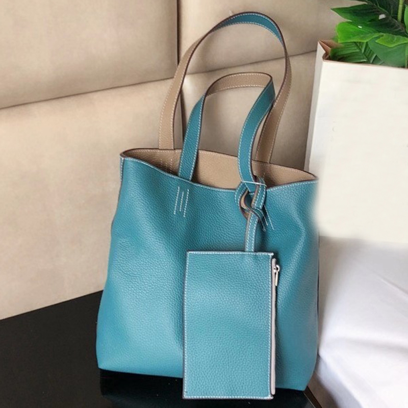 Bolsos de compras de gran capacidad para mujer, bolsos de hombro informales de gran calidad, Color sólido, para vacaciones
