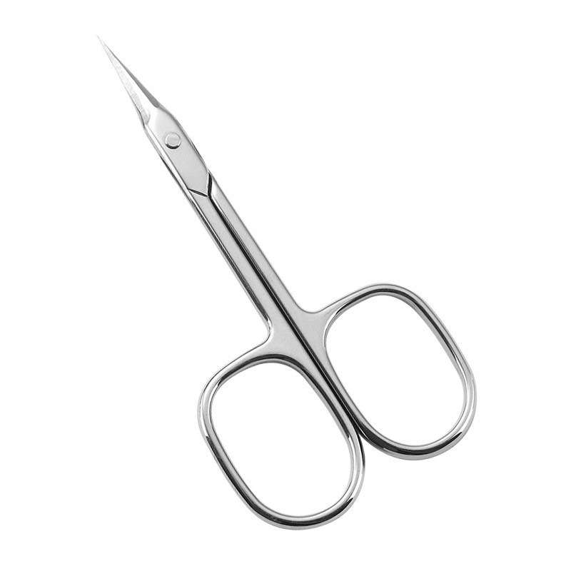 1Pcs 2.5 thickness Nail Cuticle Scissors Eyebrows/Eyelashes Mustache Multi-Purpose Cuticle Extra Fine Curved-Manicure scissors