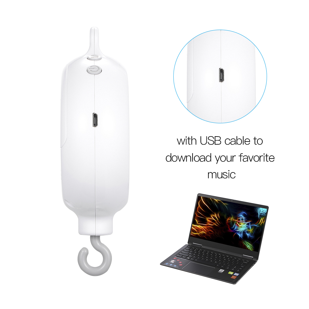 Fdistance Baby CPull Lit Jouet musical pour enfants, 35 chansons, boîte à musique, télécommande, cloches de mouvement avec ligne USB