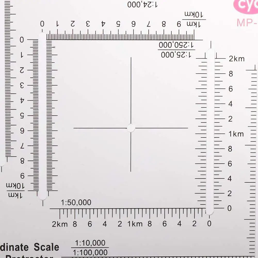 for Technical Square Ruler Topographical Map Protractor Land Navigation Protractor Measuring Ruler Coordinate Scale Protractor