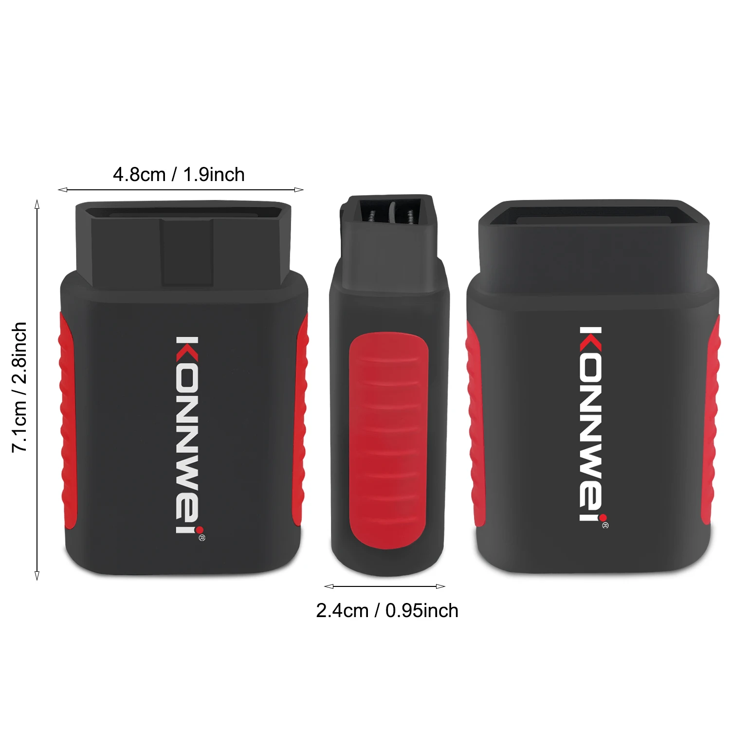 Konwei carro obd2 scanner conexão bluetooth app controle epb/dpf/oil/bms função de redefinição código de falhas vista carro obd ferramenta diagnóstico