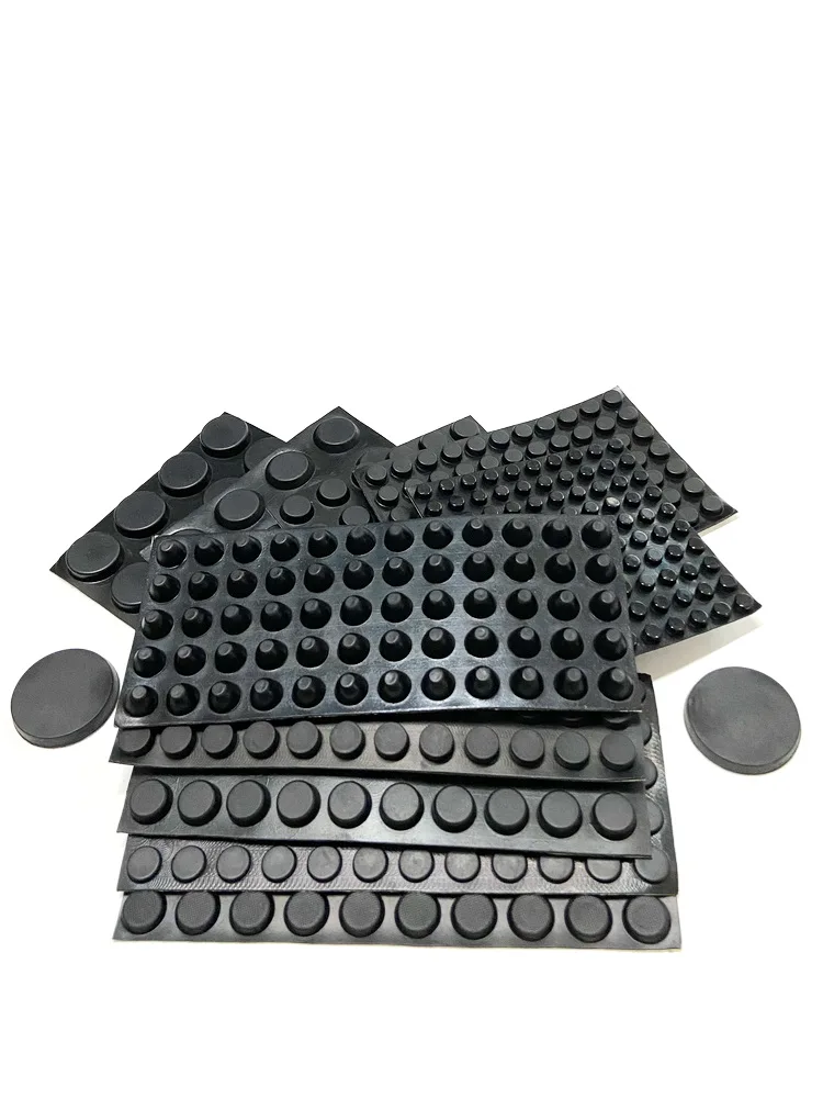 Furniture Drawer Cabinet Door Anti-Collision Block Box Instrument Leg Round Double-Sided Tape Self-Adhesive Rubber Foot Pad