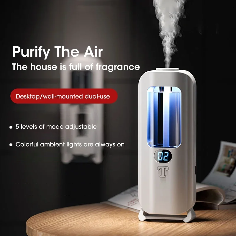 Difusor de aroma totalmente automático, difusor de óleo essencial, máquina de aromaterapia doméstica, desodorização de banheiro de carro, nebulizador de aromaterapia