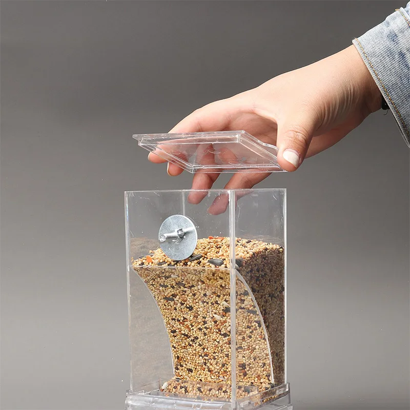 Parrot Bird FeederSpill-proof Automatic DispenserSplash-proof Outside FeederBird FeederTiger PeonyPhoenixBird Supplies