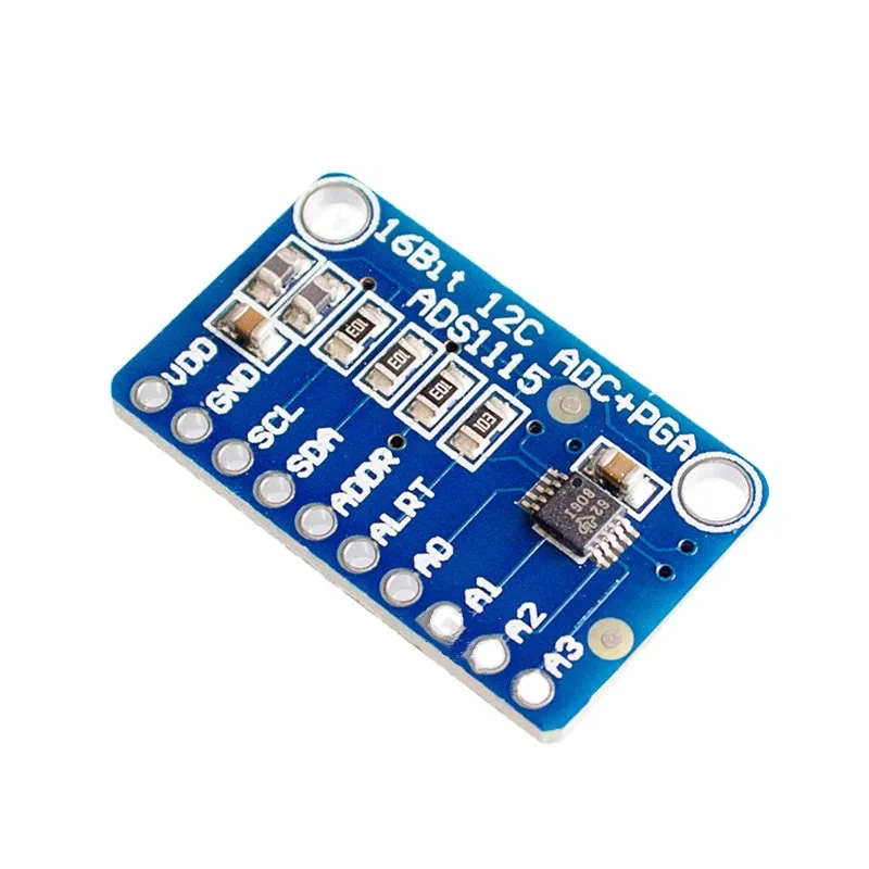 ADS1115 Ultrakleines 16-Bit-Präzisions-Analog-Digital-Wandler ADC-Entwicklungsplatinenmodul 4 Kanäle
