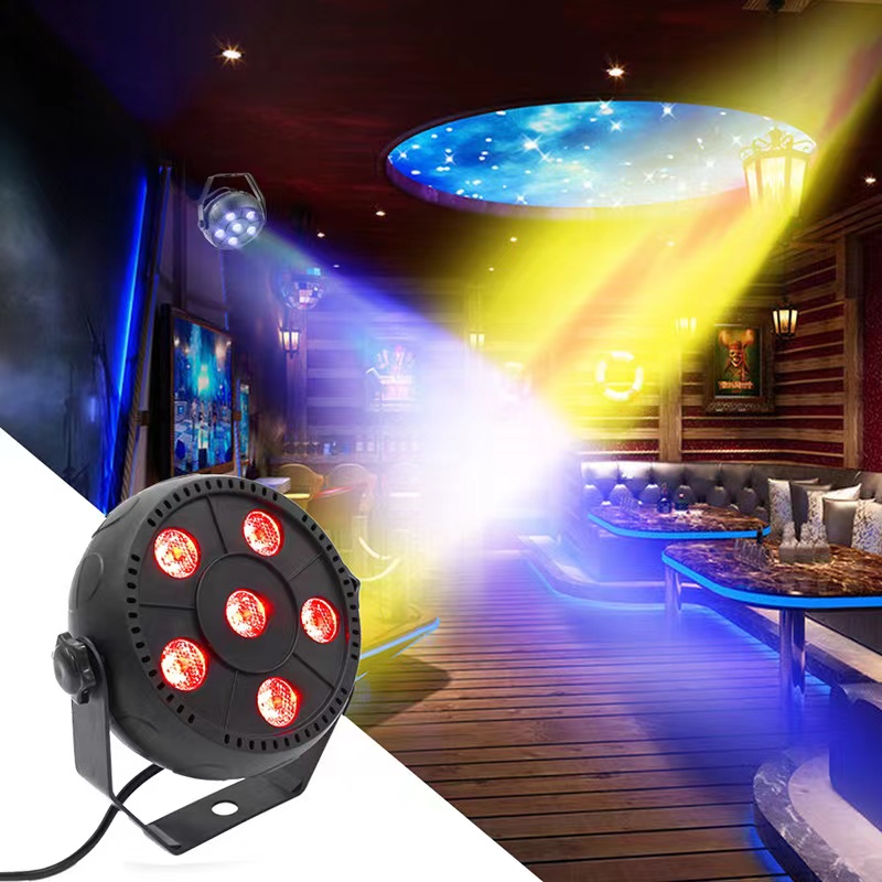 LED Par Light 6x3W RGBW Kontroler DJ Disco Party Wakacje Boże Narodzenie Bar Klub Ślub Urodziny Gig Światło sceniczne