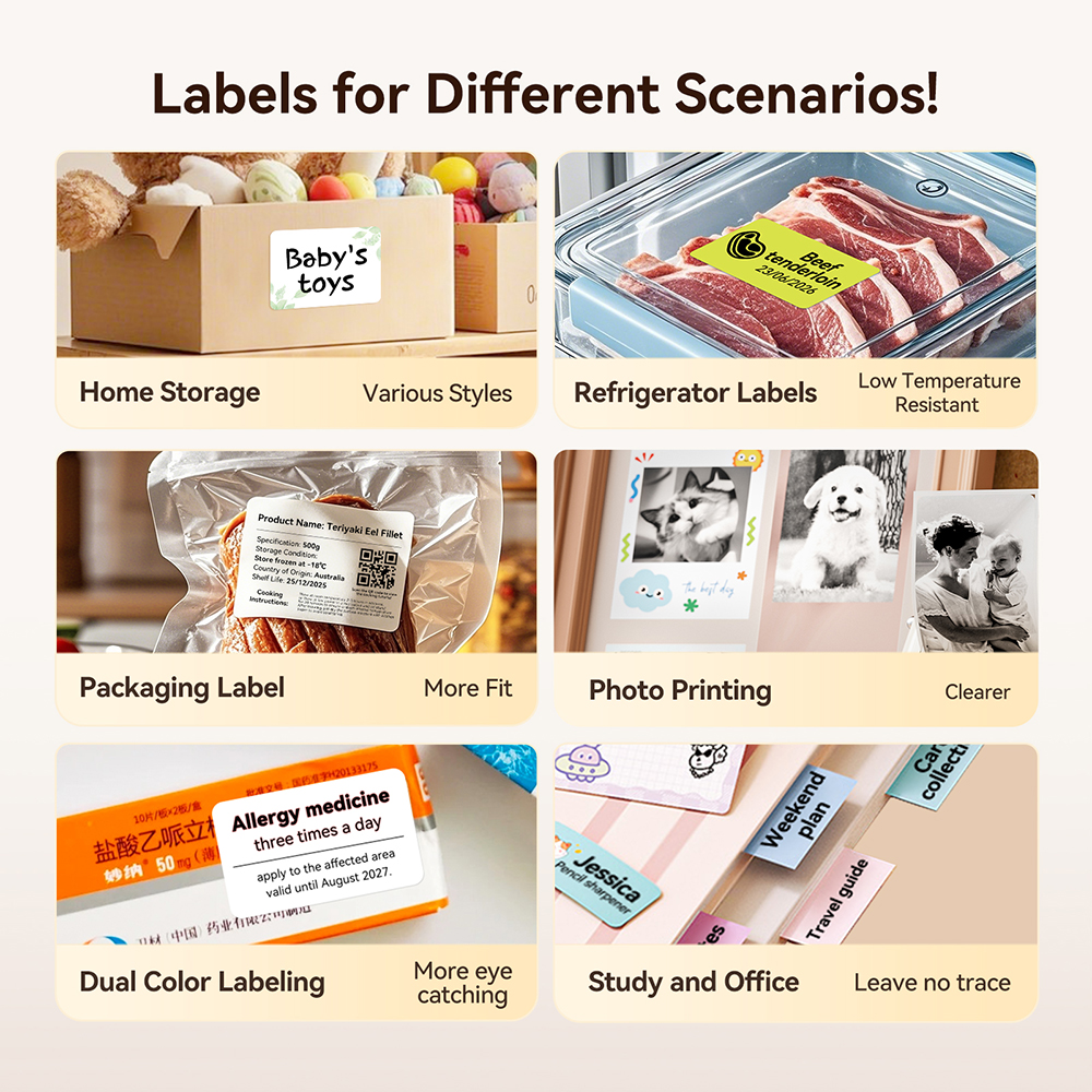 2 рулона NIIMBOT B1 B21 B3S, термоэтикетка, цена на одежду, самоклеящаяся бирка для еды, водонепроницаемая бумага для офисного карманного принтера, этикеточная бумага