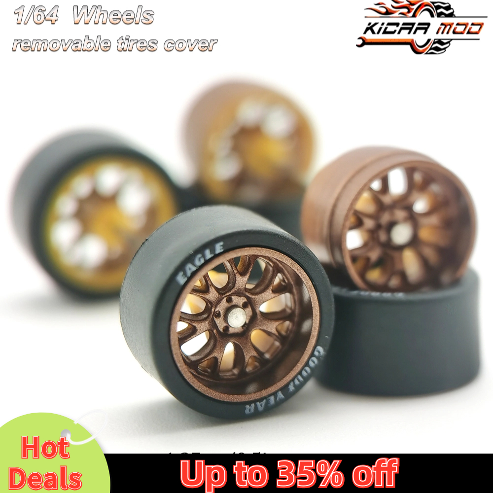 1 комплект, 1/64 колес с резиновыми шинами, диаметр 13 мм