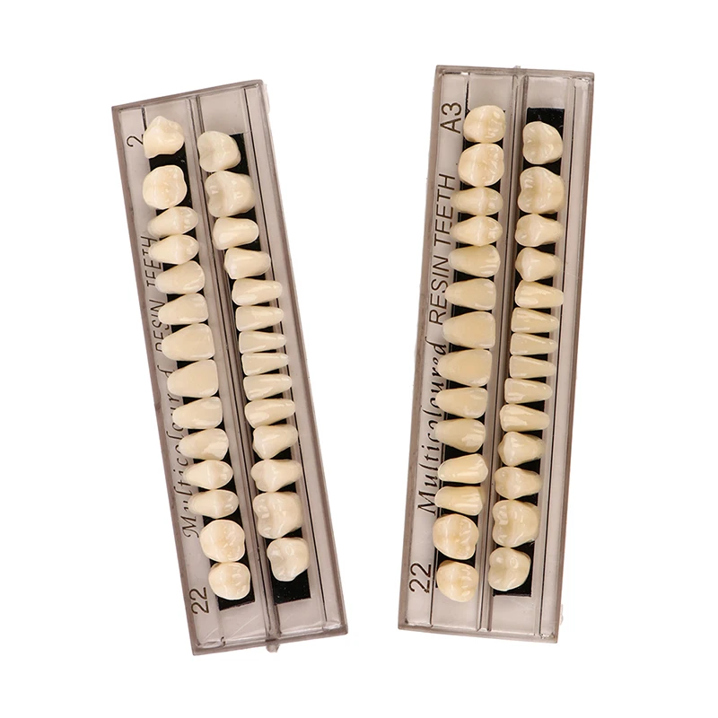 28ฟันเรซิ่นฟันปลอมฟันปลอม Comparator กระจกทันตกรรมฟอกสีฟันทันตกรรมแผ่น Research ทันตกรรมการศึกษารุ่น