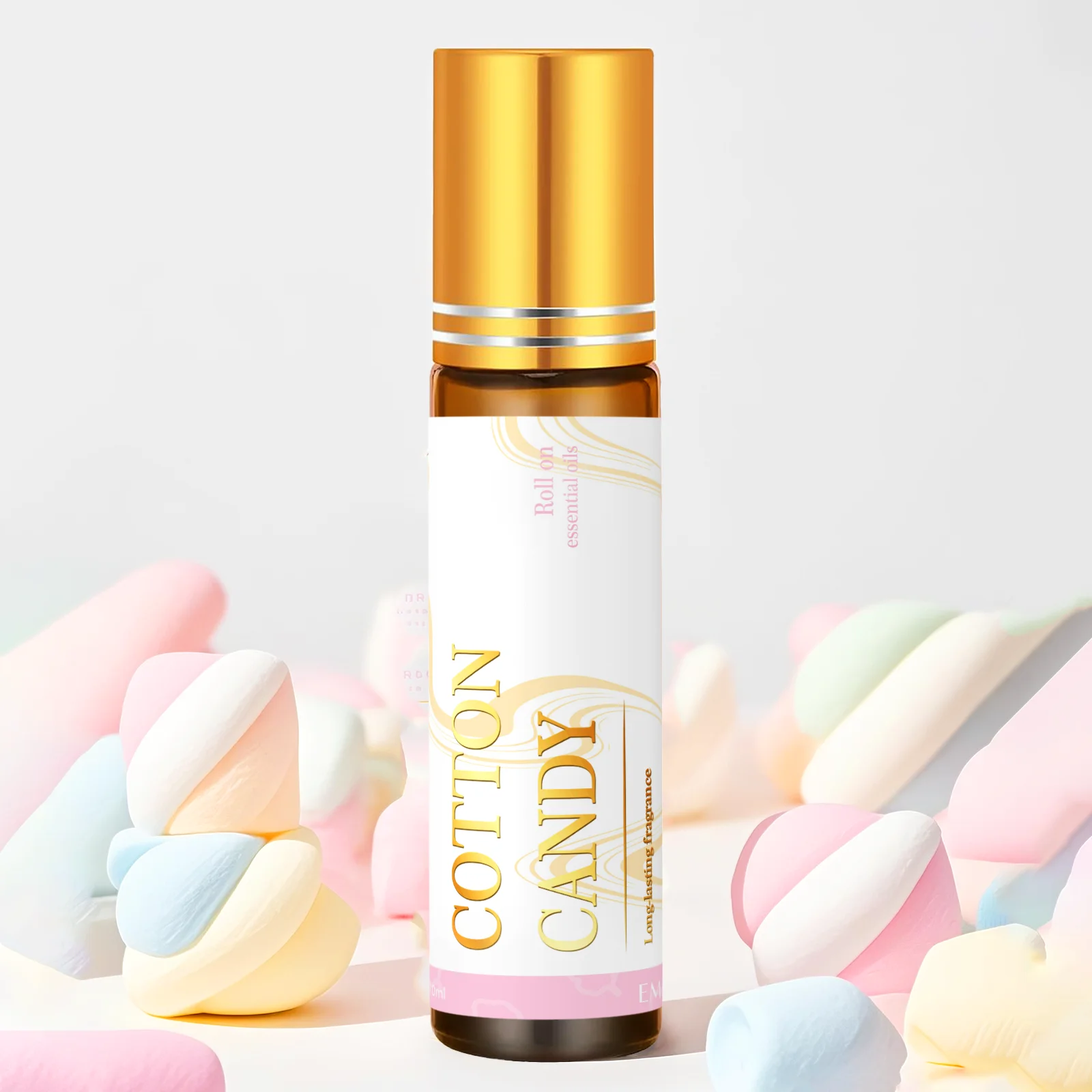 10ml Cotton Candy Essential Oil Rollerball Perfume Natural Fragrance Skincare Nail care Body massage Mini Holiday gifts