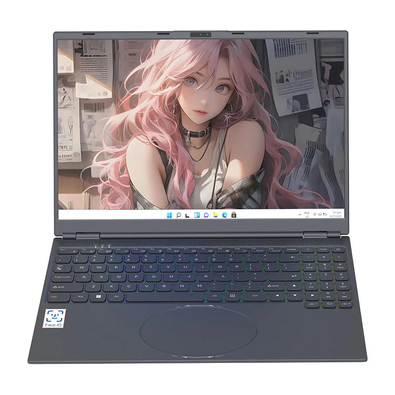 Facial recognition 16 inch lightweight laptop, Intel i3-8109U Intel Iris Plus Graphics 655，32GB DDR4+2TB SSD， Business office.