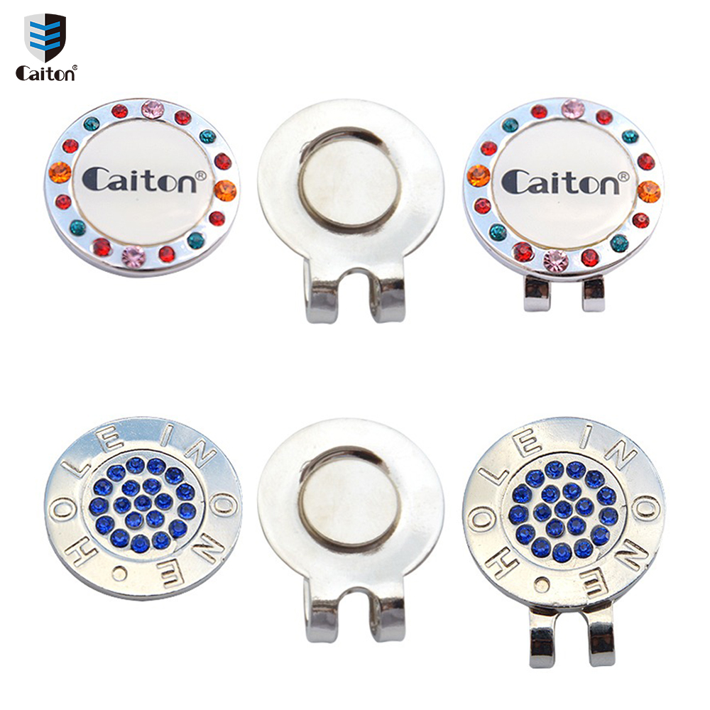 Caiton Golf Cap Clip, Crystal Series, kreatives Muster, Golfballmarker