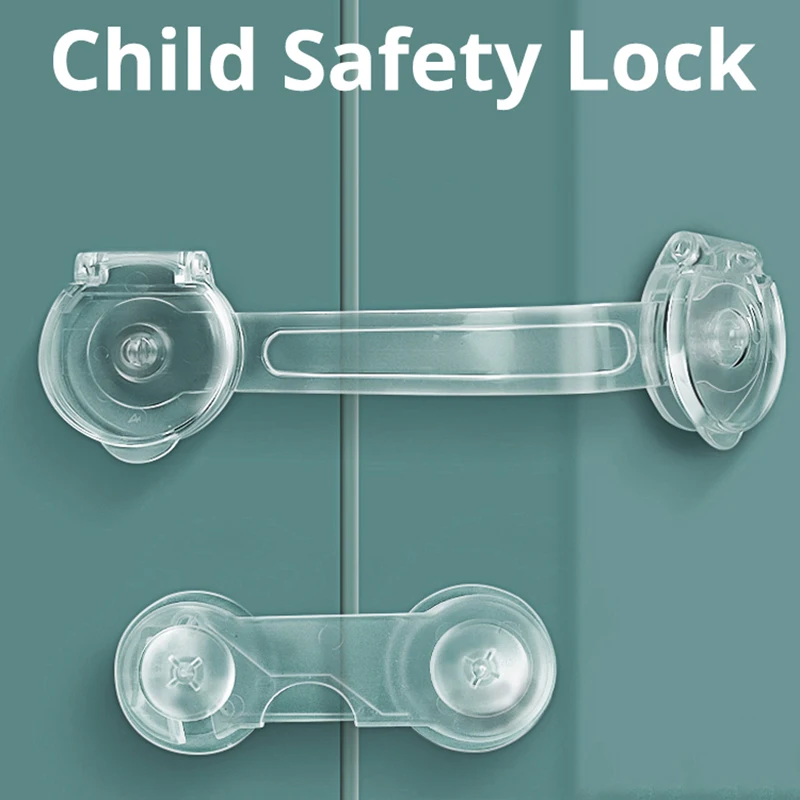 Anti-Pinching Hand Cabinet Drawer Locks, Plastic White Safety Buckle para crianças, Kids Protection, Baby Safety Drawer, 5*10 Pcs