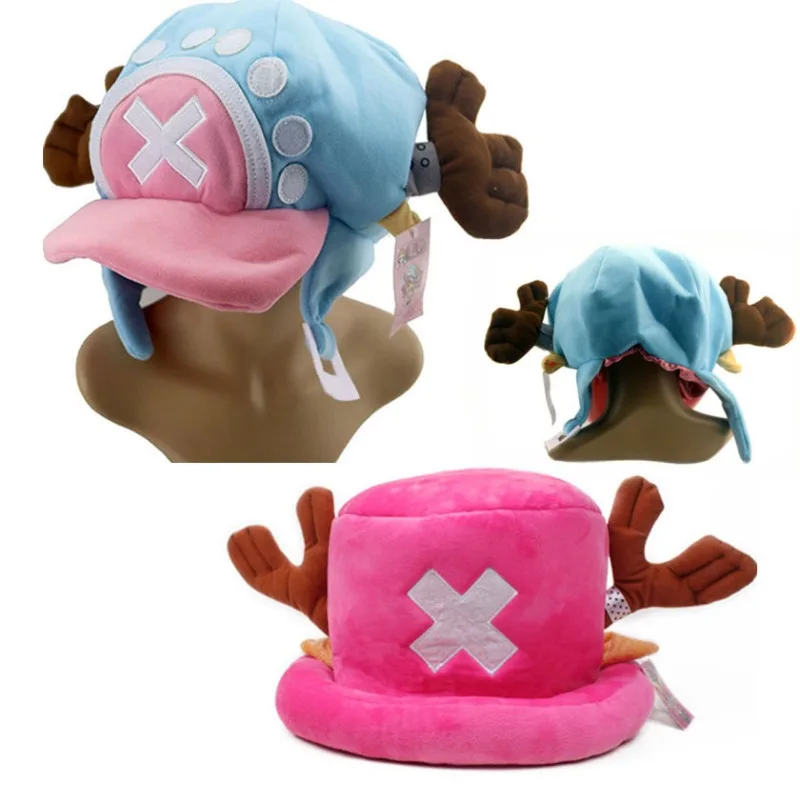 Anime Kawaii Cappelli Peluche Cosplay Chopper Cappello di cotone Caldo berretto invernale Cos Puntelli Regali unisex per adulti Accessori moda