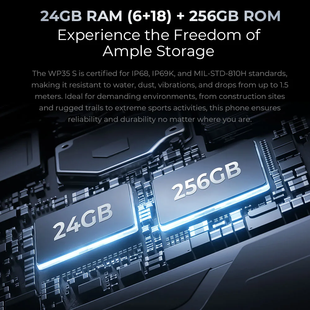 Oukitel WP35 S 6 ギガバイト + 256 ギガバイト 11000 mAh Android 携帯電話携帯電話 48MP リアカメラスマートフォンビジネス電話