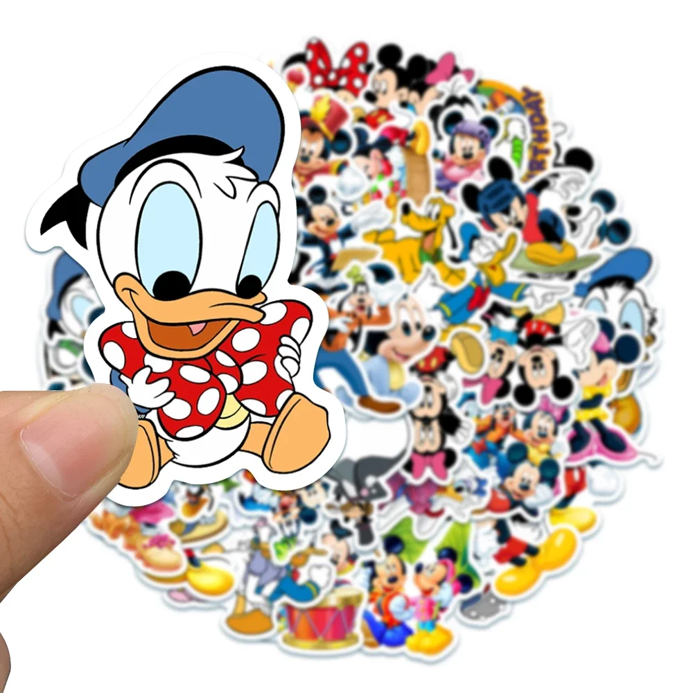 50ชิ้นการ์ตูนมิกกี้เมาส์สติกเกอร์กราฟฟิตีสติกเกอร์น่ารักสติกเกอร์ติดแล็ปท็อป DIY โทรศัพท์กระเป๋ากีตาร์สติกเกอร์เด็ก