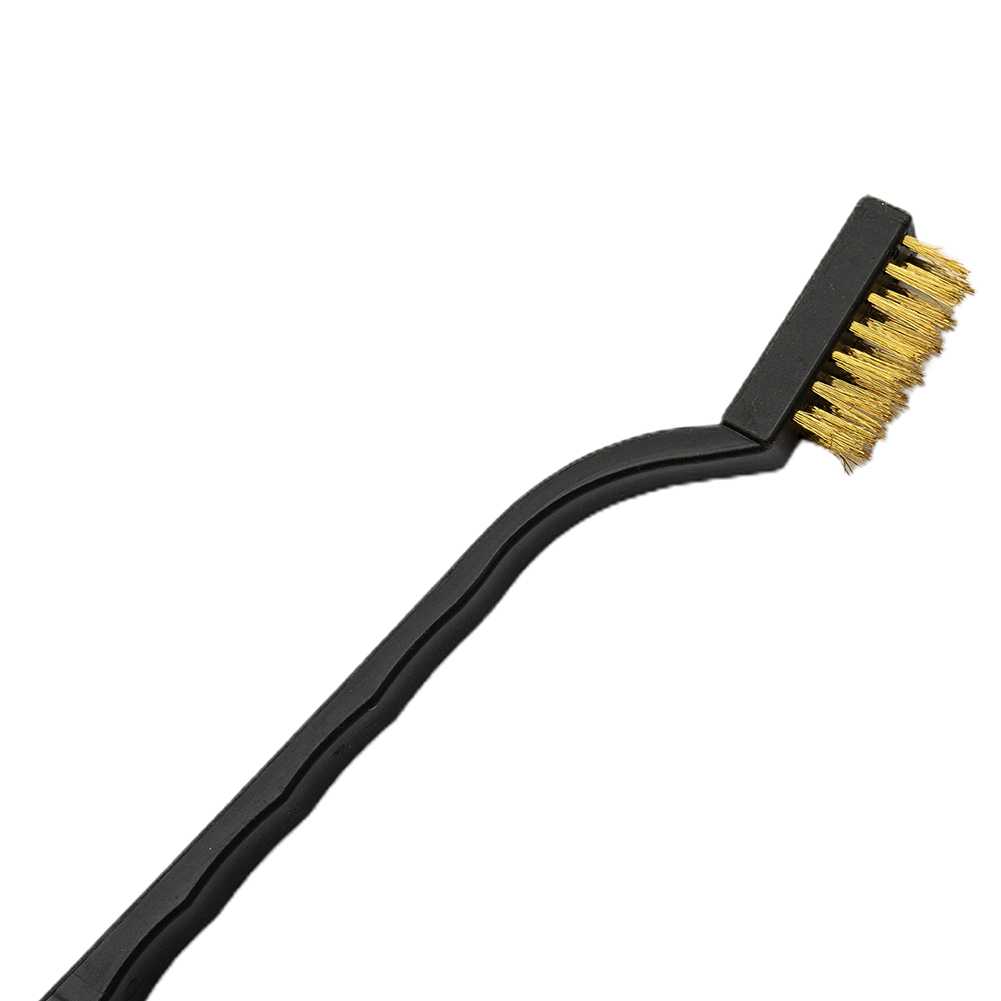 6 ชิ้นทําความสะอาดอุตสาหกรรมทองแดงแปรงลวดทองเหลืองชุดแปรงลวดสําหรับทําความสะอาดเชื่อมตะกรันและสนิมแปรงทําความสะอาดมือเครื่องมือ