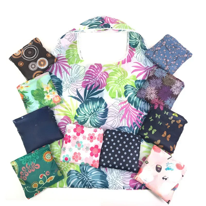 Bolsa de compras reutilizable grande para mujer, bolso de compras plegable, estuche de supermercado plegable reutilizable ecológico, bolsas de almacenamiento