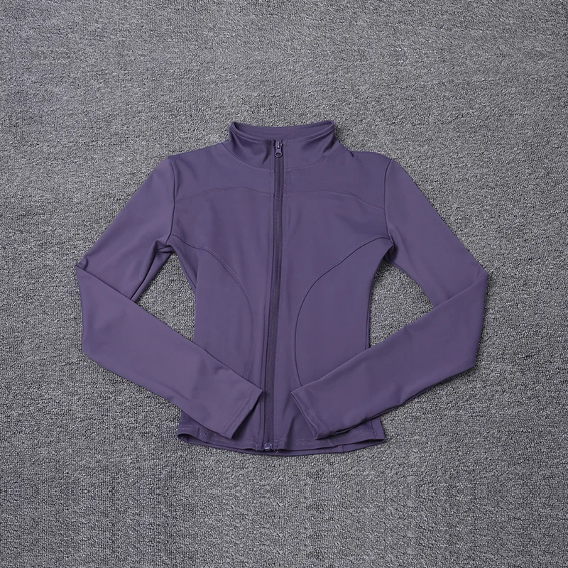 Chaqueta deportiva para mujer, camisa de manga larga, abrigo de entrenamiento, ropa de entrenamiento de gimnasia, ropa deportiva de Yoga
