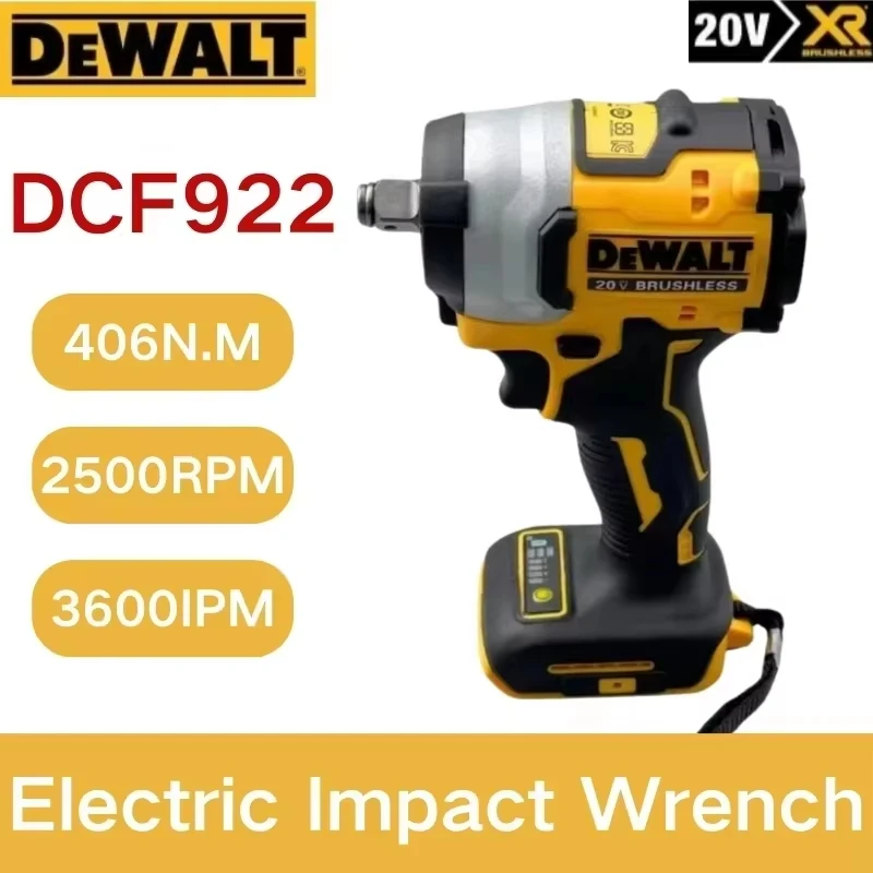 Dewalt DCF922 Wireless Impact Wrench Rechargeable High Torque 205Nm(Reverse) 1/2" 2500 PRM Universal 20V Battery Power Tools New