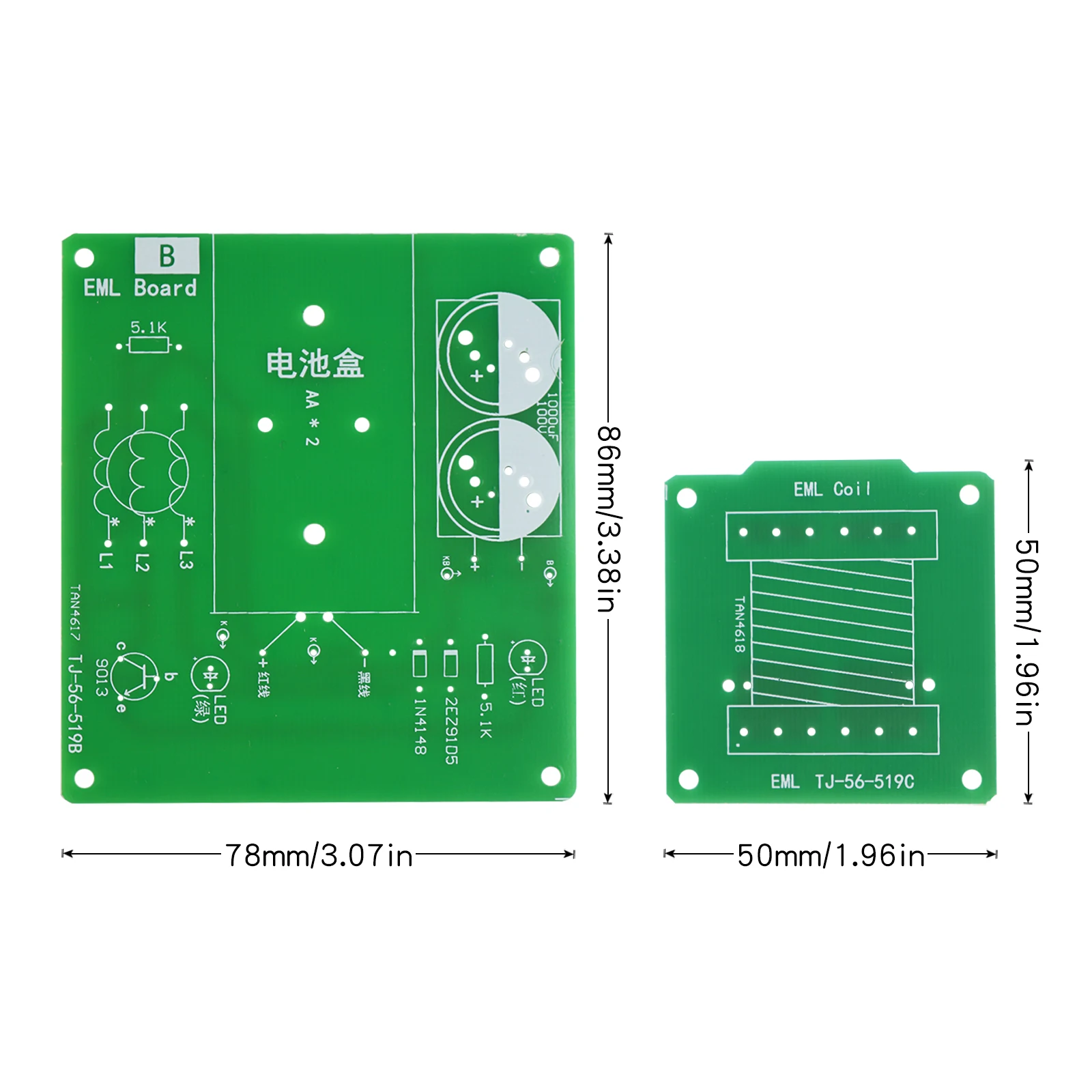 DIY Electronic Kit Soldering Electromagnetic Gun Fabrication Booster Module Circuit Electronic Components