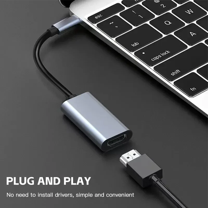 Tipo c para hdtv 4k adaptador usb 3 1 macho para hdtv fêmea cabo conversor para portátil tablet tv macbook pro ar chromebook