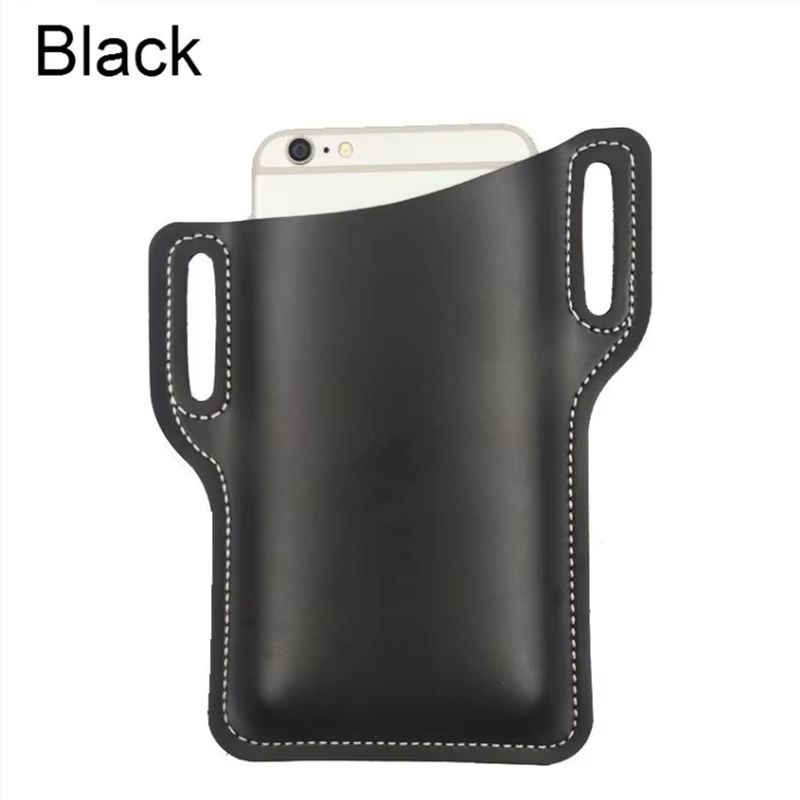 Riñonera de cuero vintage para hombre, bolsa cruzada para teléfono para deportes al aire libre, trabajo, senderismo, 1 ud. ​