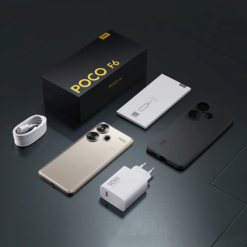 POCO F6 5G Smartphone Versión Global Snapdragon ® 8s Gen 3 6.67" 1.5K 120Hz CrystalRes AMOLED DotDisplay Cámara 50MP 90W NFC