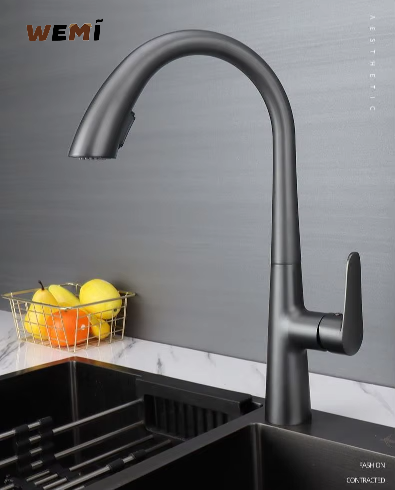 Смеситель для кухни, универсальный телескопический скрытый смеситель для холодной и горячей воды, кухонные аксессуары, смеситель для кухни из нержавеющей стали