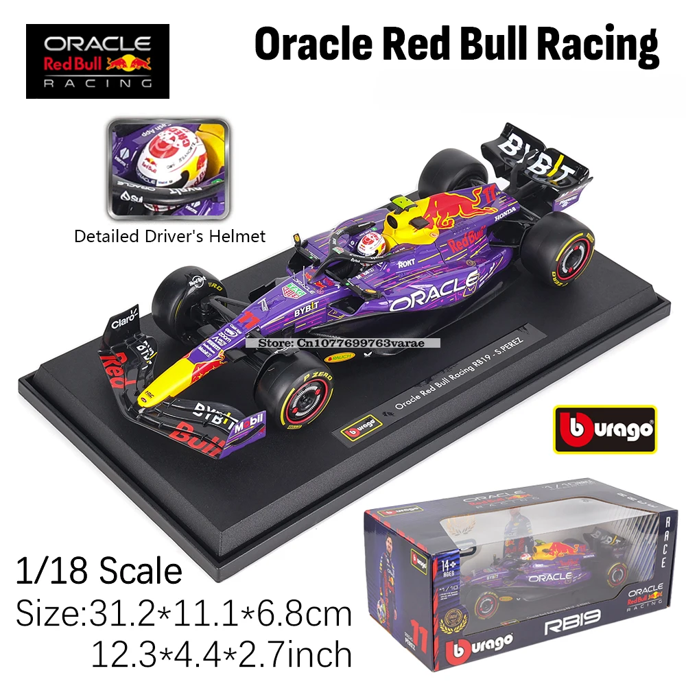 Bburago 1:18 新しい F1 チャンピオン レッドブル レーシング RB19 2023 # 1 フェルスタッペン # 11 ペレス車モデル車両フォーミュラ 1 合金おもちゃの車両
