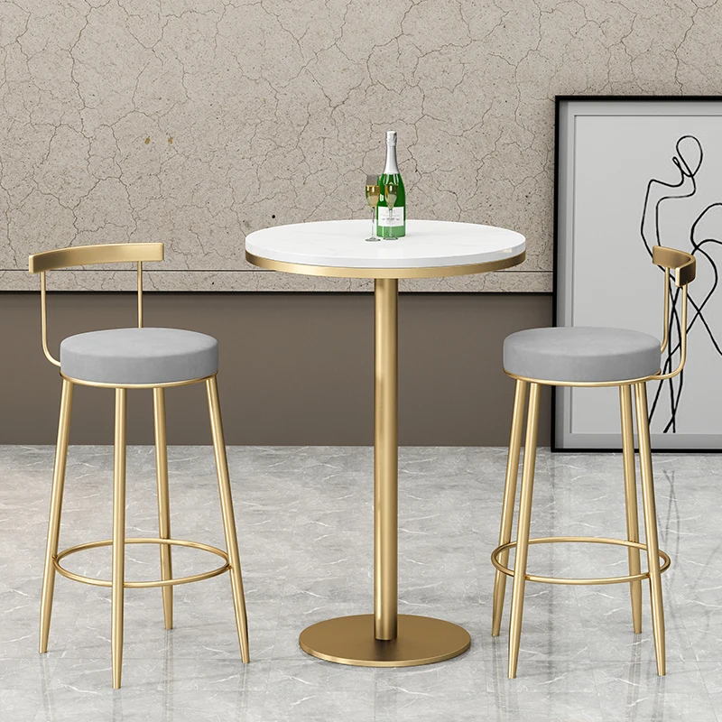 Design Nordic Bar Stools Modern Creative Relaxing Counter Living Room Aesthetic Bar Stools Back Taburete Alto Lounge Furniture