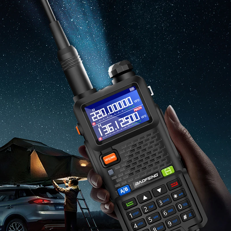 UV-5RM 3800mAh batterie USB-C 10W Baofeng talkie-walkie FM quatre bandes sans fil fréquence de copie 999CH AM Radios bidirectionnelles mise à jour UV-5R
