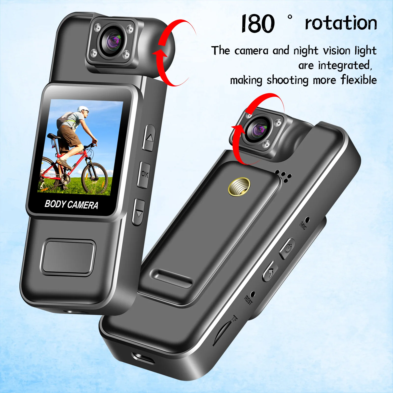 Ultra HD WiFi Mini Camera Handheld Portable Digital Video Recorder Police Body Cam Infrared Night Vision Sports DV Riding Camcor