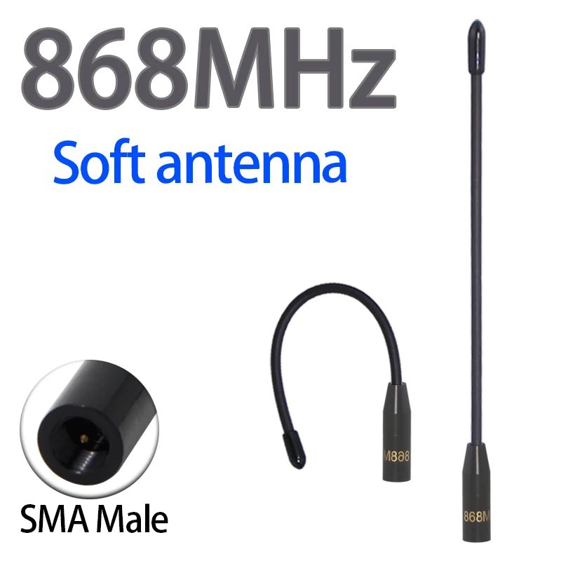 Антенна LoRa 868 МГц 863-870 МГц 869 МГц SMA Разъем для местмастической платы ESP32 Lora32u4 II Интернет Wi-Fi Антенна Низкая VSWR