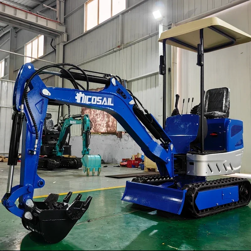 Miniexcavadora NKS personalizada de 1,2 T, equipo agrícola barato para motocicletas, miniexcavadora, retroexcavadora