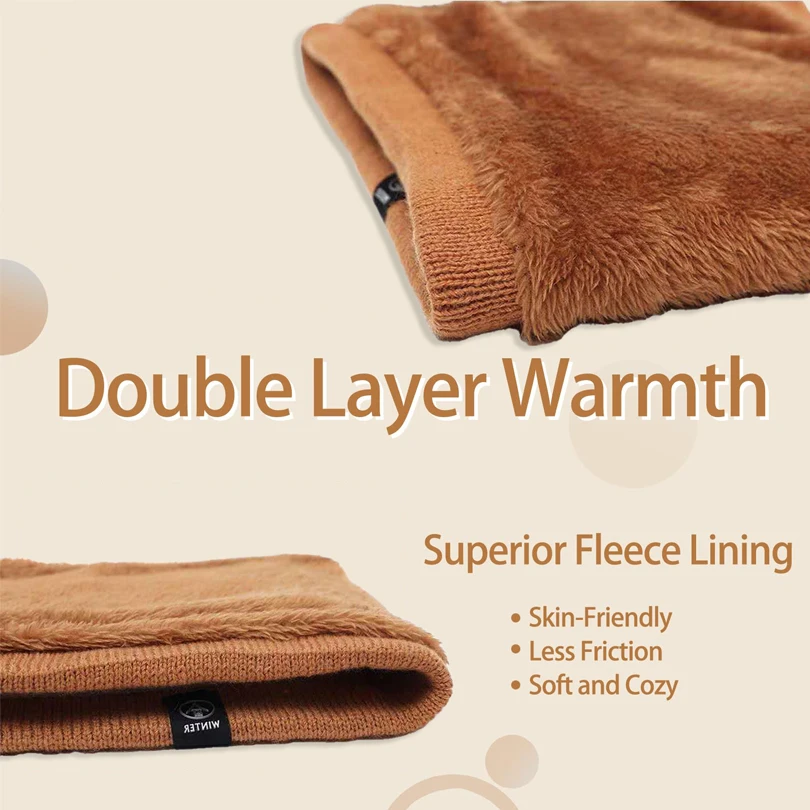 Calentador de cuello de punto suave para hombre y mujer, bufanda deportiva a la moda, cubierta para la cara, patinaje en invierno, correr, bufandas cálidas, cuello grueso a prueba de frío