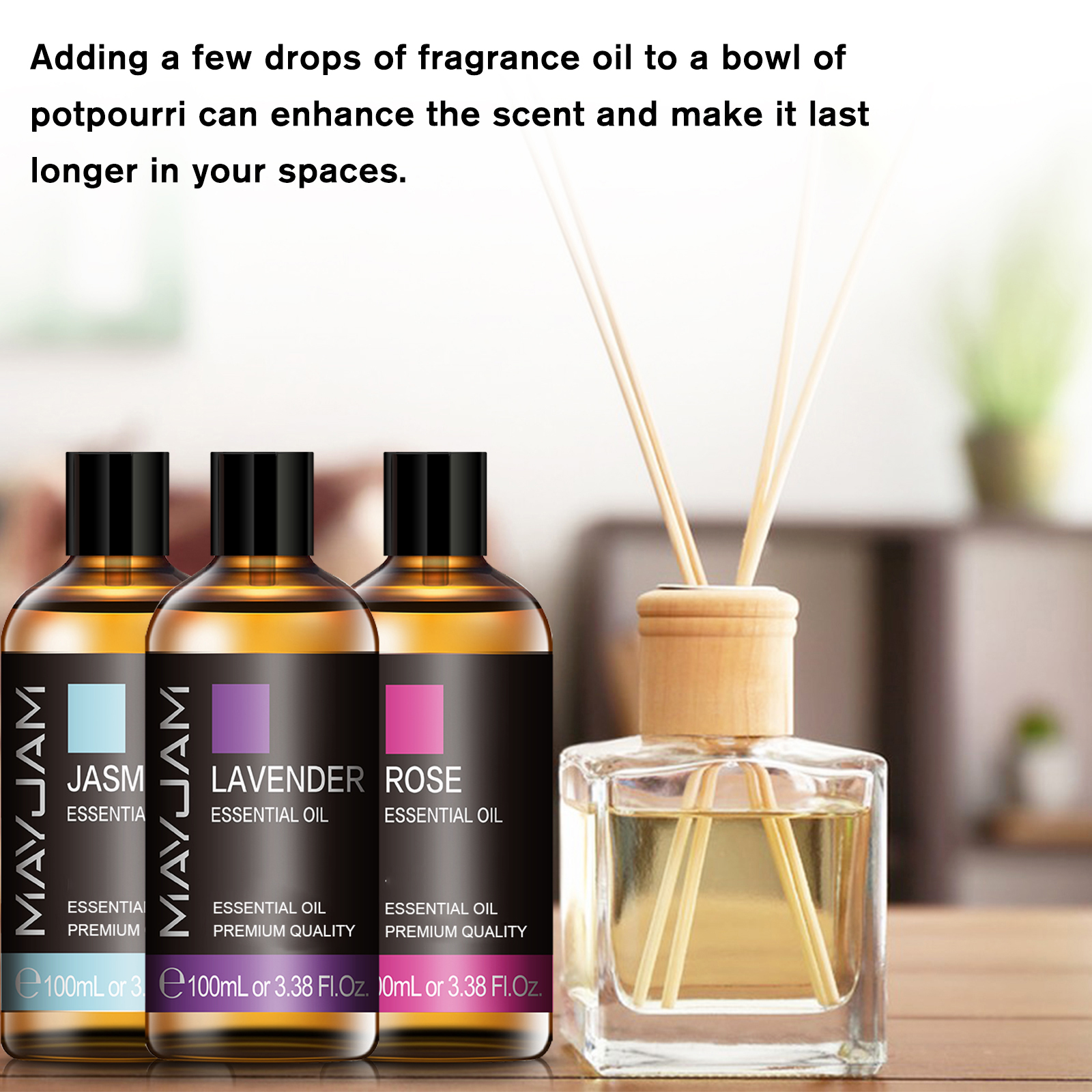 MAYJAM-aceite esencial de orégano, Fragancia Neroli, Helichrysum, Copaiba, cúrcuma, menta verde, anís, estrella, novedad de 2024