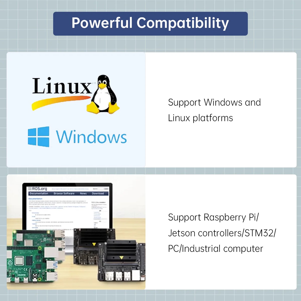 IMU โมดูลนำทางเฉื่อยเครื่องตรวจจับตำแหน่ง arhs แบบ ROS2 ROS1/แบบ USB