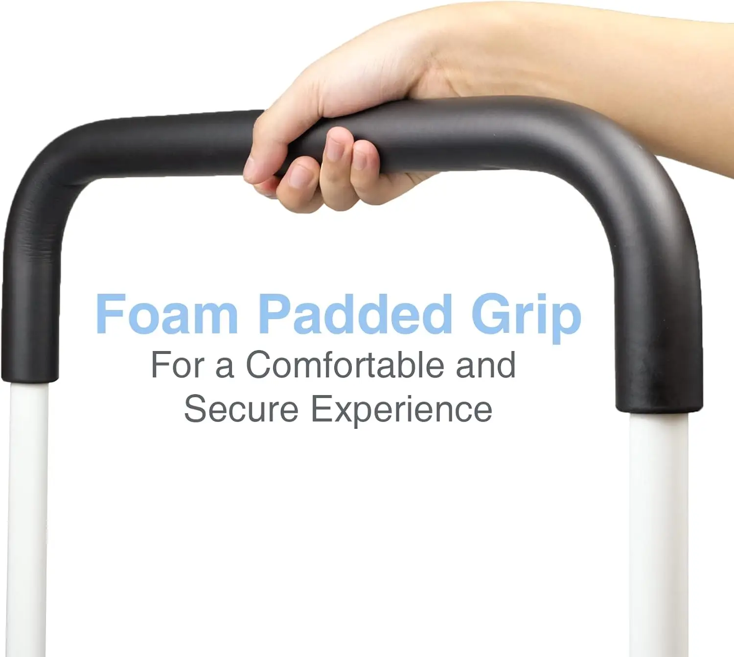 Bed Assist Rails Adjustable, Safety Bed Handle with Leg, Fall Prevention Hand Guard Grab Bar Bed Cane, Bed Rails for El