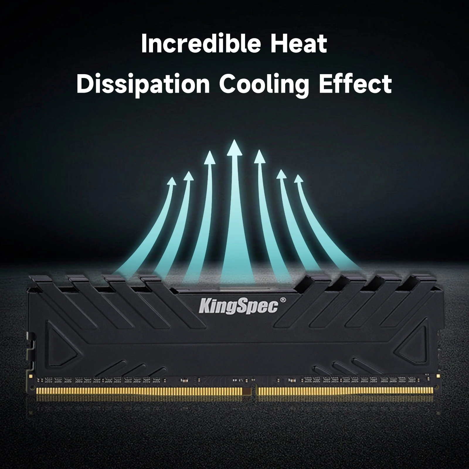 KingSpec DDR4 8GB 16GB Memoria Ram DDR4 2666 3200 Memoria disipador de calor de escritorio Memoria Ram Ddr4 3200mhz Dimm con disipador de calor XMP para PC