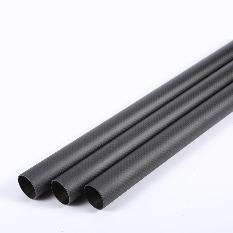 2PCS Chiều Dài 250Mm Đồng Bằng Matte Carbon Fiber Ống Drone Phụ Tùng OD4 5 6 8 10 12 14 16 18 20 25Mm Nhà Máy Bán Hàng Trực Tiếp CNC Cắt