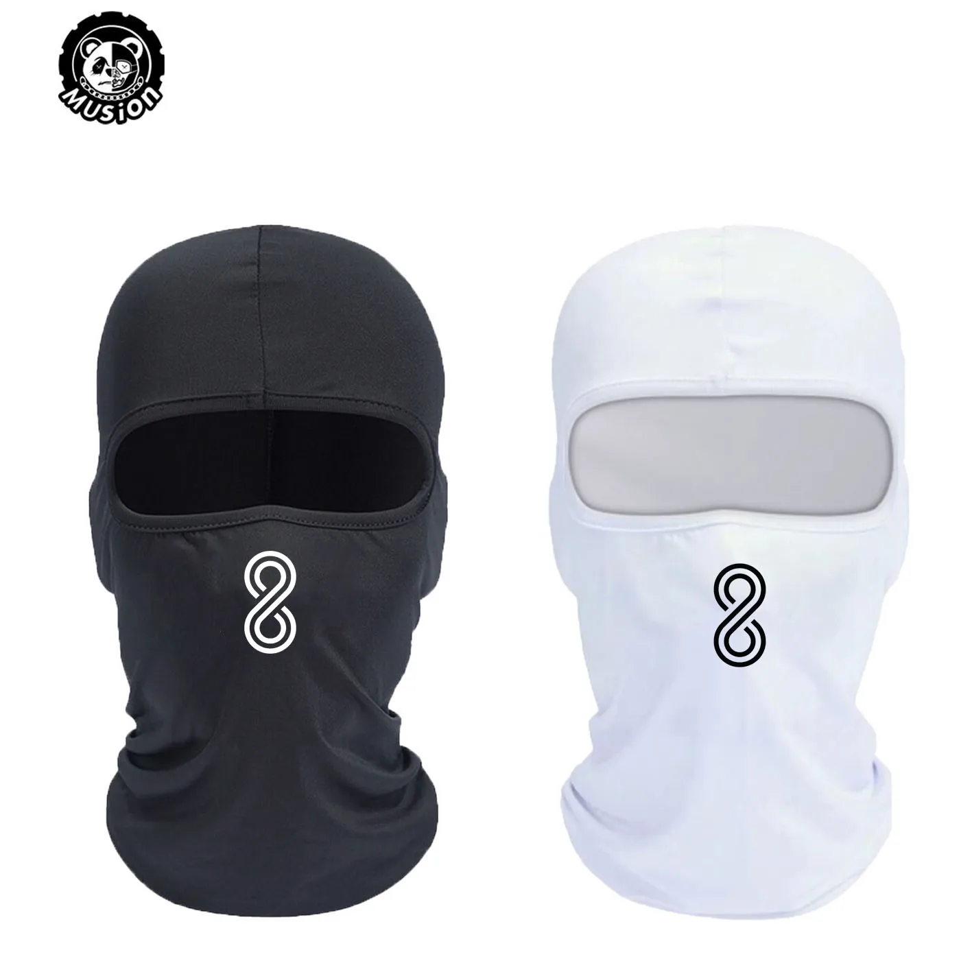 Musion Passamontagna per moto Stampa di moda Protezione solare Maschera integrale Maschera traspirante Passamontagna Bicicletta Ciclismo