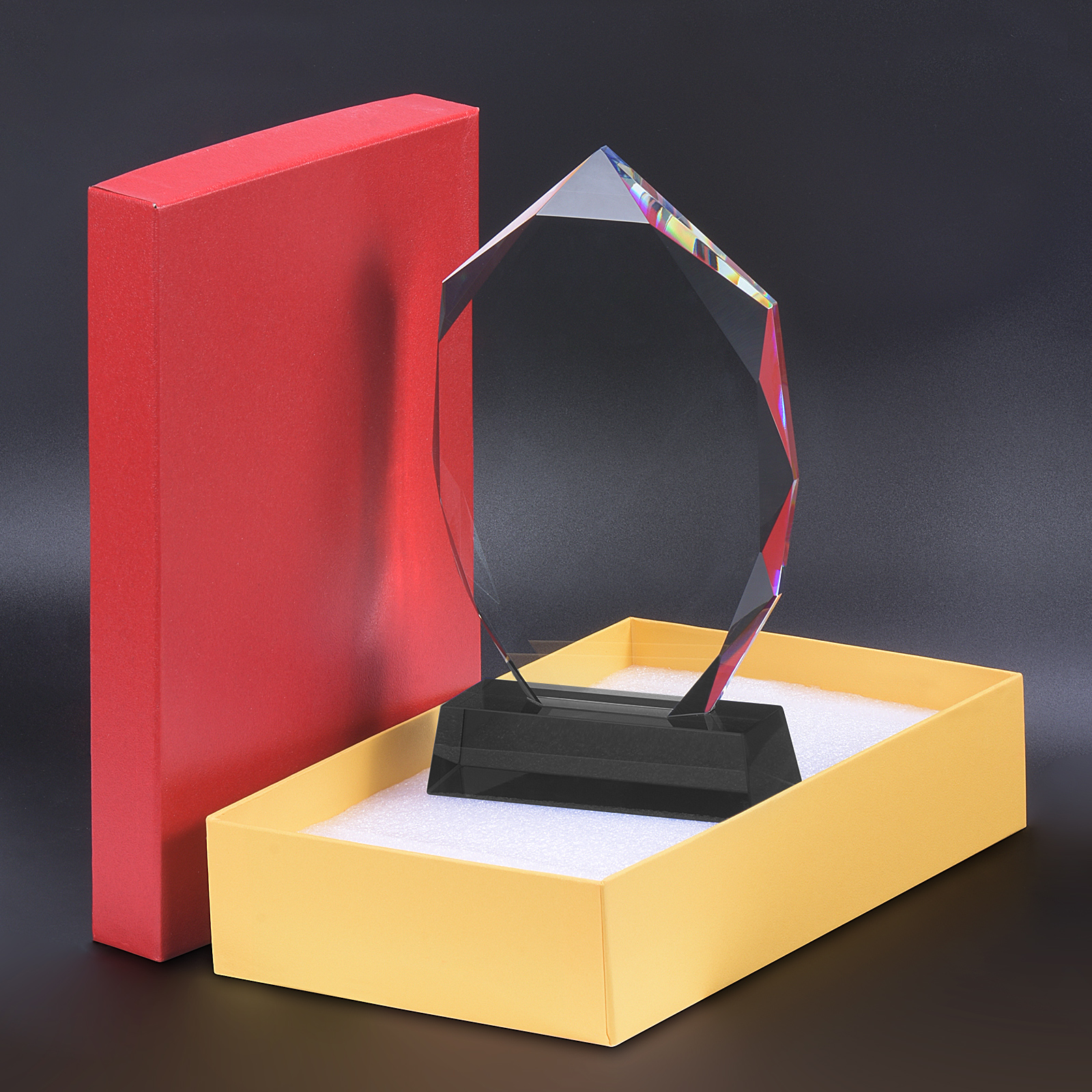 3D 内部彫刻無料カスタマイズされた結婚式ビジネス写真卒業シーズンクリスタルガラスギフトトロフィー記念碑