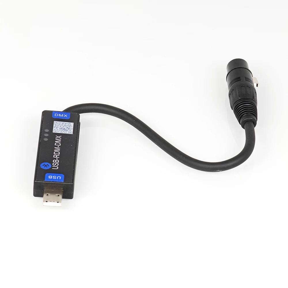 USB-RMD-DMX Aplicación móvil DMX Dialer Luz de escenario Controlador DMX inalámbrico Controlador DMX Bluetooth solo admite dispositivos Android