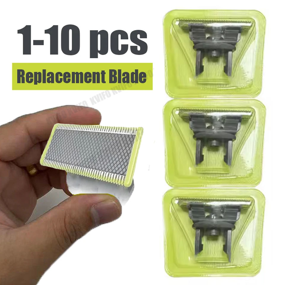 1-10 Pcs Electric Replacement Blade for Beard Shaver Head Trimmer Compatible with QP&2520/2530 2630 6510 6520 2523 One&Blade