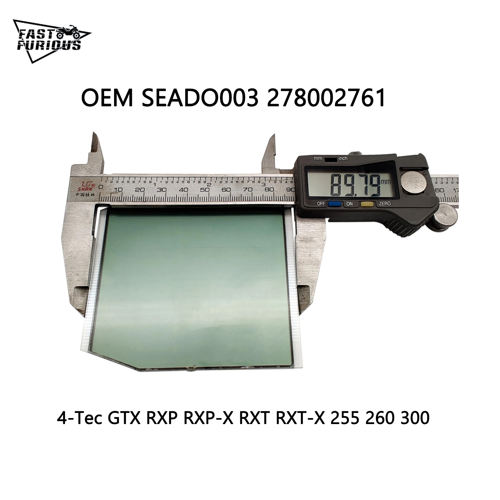 New Instrument LCD Screen For SEADOO 278002761 4-Tec 130 155 215 255 260 300 SEADO