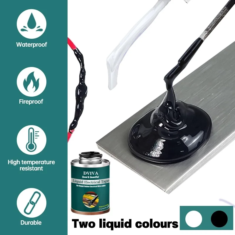 15/50/150ML ฉนวนเทปไฟฟ้ากาวยางสายไฟ Coat ซ่อมกาวฉนวนกันความร้อนวาง Sealant