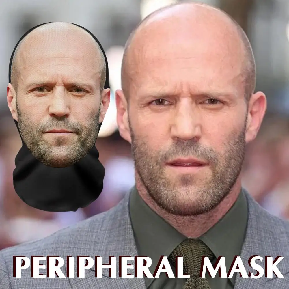 Interesting 3D Printed Seamless Mask Head Cover John Pork Smiling Party Cosplay Props UV Protection Shield Ronaldo PatternCospla